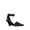 Jacquemus Les Espadrilles 80 Macramé Wedge Sandals In Black