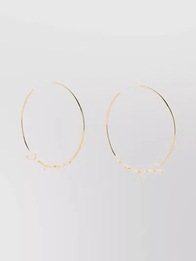 Jacquemus 'the Hoop Script' Earrings