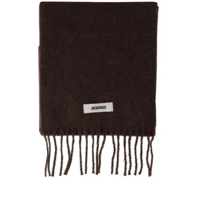Jacquemus The House Scarf In Black