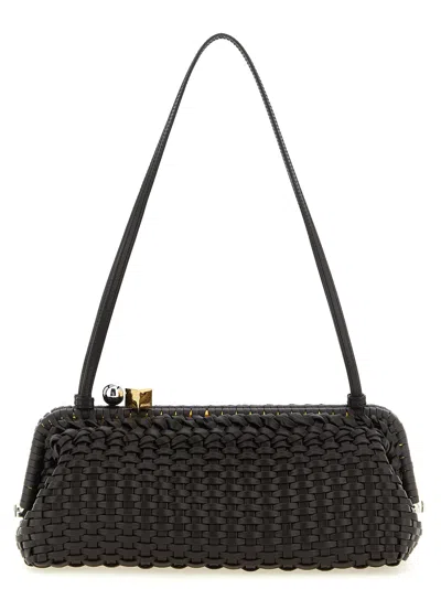 Jacquemus La Pochette Salon La Grande Pochette Salon Leather Clutch Bag In Brown