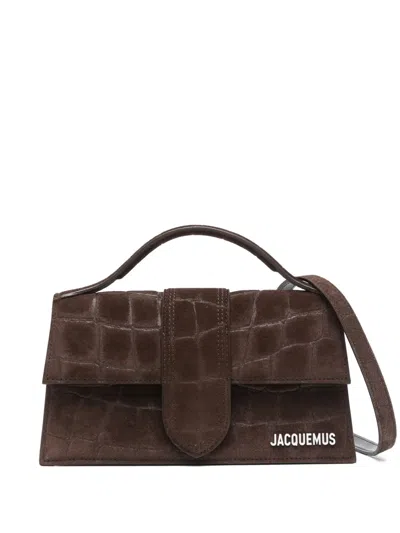 Jacquemus The Large Bambino Tote Bag In Braun