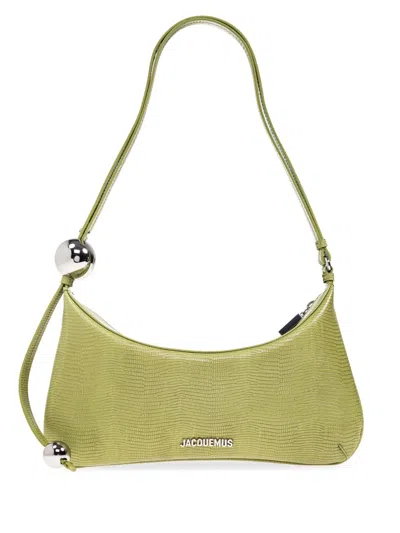 Jacquemus The Large Bisou Shoulder Bag In Green