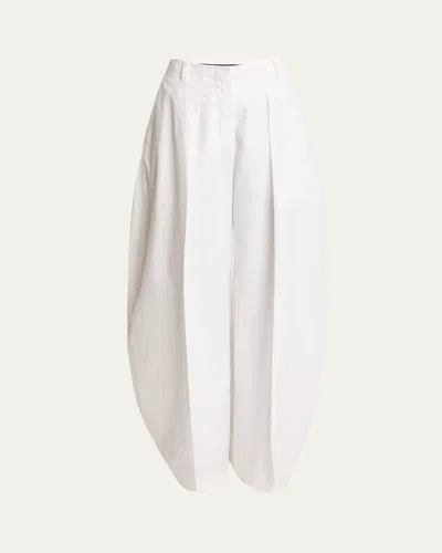 Jacquemus The Large Ovalo Pants In Gold