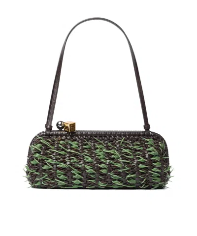 Jacquemus The Large Salon Clutch In Green