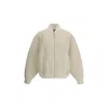 Jacquemus Women The Le Blouson Pilu Jacket In White Alpaca Wool In White