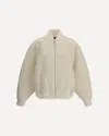 Jacquemus The Le Blouson Pilu Jacket In White Alpaca Wool In White