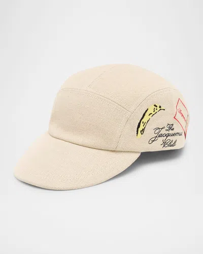 Jacquemus The Liga Baseball Cap In White