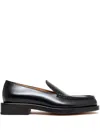 Jacquemus The Loafers Block Heal Shoes In Black