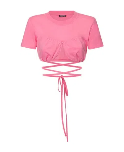 Jacquemus The Logo Is Tied With A Short Blouse