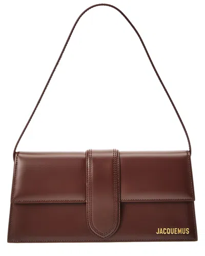 JACQUEMUS THE LONG BAMBINO LEATHER SHOULDER BAG