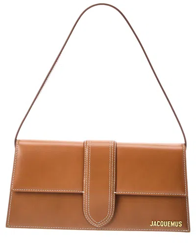 JACQUEMUS THE LONG BAMBINO LEATHER SHOULDER BAG
