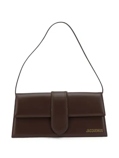 Jacquemus The Long Bambino Leather Shoulder Bag In Brown