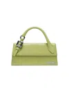 Jacquemus The Long Chiquito Handbag With Buckle Green In Green