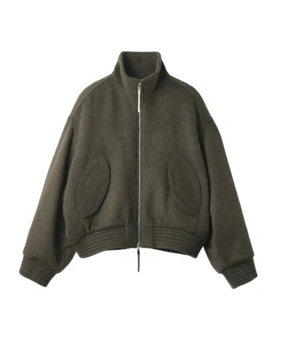 Jacquemus The Losange Bomber Jacket In Green