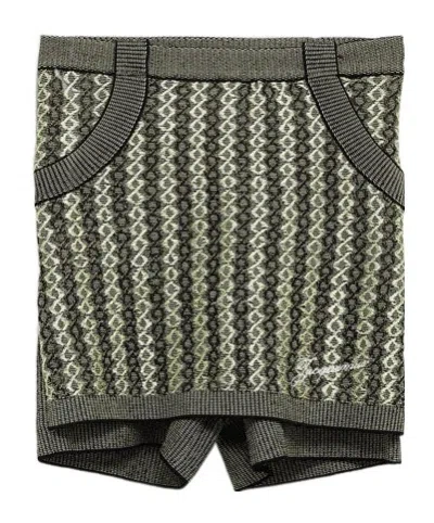 Jacquemus La Jupe Culotte Marino Jacquard-knit Shorts In Multi-black