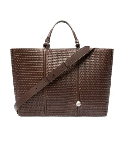 Jacquemus The Marino Horizontal Shopper Bag In Dark Brown