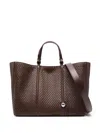 Jacquemus Chocolate Brown Calf Leather Shopping Bag In Brown