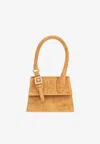 Jacquemus 'the Medium Chiquito With Buckle' Camel Brown Handle Bag In Brown