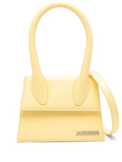 Jacquemus The Medium Chiquito Tote Bag In Yellow