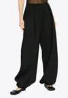 Jacquemus The Melao Draped Pants In Black