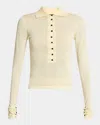 Jacquemus The Merino Polo Top In Gray