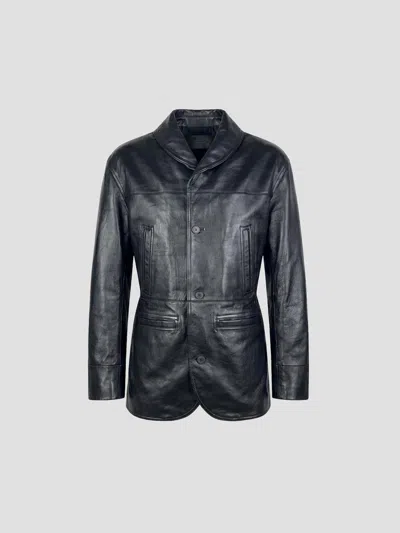 Jacquemus The Mini Gardian Leather Vest In Black
