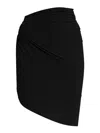 Jacquemus Minirock La Mini Jupe Drapeado In Black