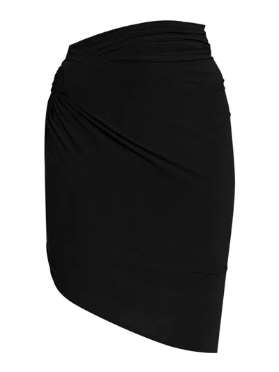 JACQUEMUS FALDA SEMILARGA - NEGRO