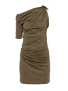 Jacquemus The Mini Robe Drapeado In Brown
