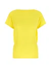Jacquemus The Mistral Draped Cut-out T-shirt In Yellow