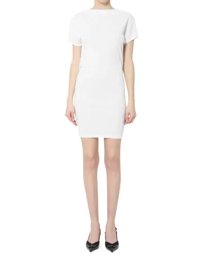 Jacquemus La Robe Mistral Open-back Crepe Mini Dress In White