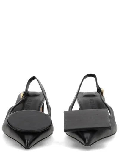 Jacquemus The Mocassin Sandals In Black