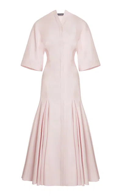 Jacquemus The Moisson Cotton Dress In Pink