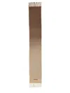 Jacquemus Ombre Pattern Scarf Fringed Edges In Brown