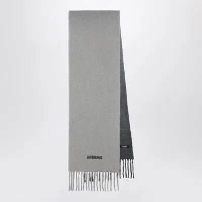 Jacquemus The Moisson Scarf Grey Women In Gray