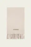 Jacquemus The Moisson Scarf In Multi Beige