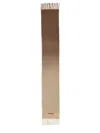 Jacquemus Ombre Pattern Scarf Fringed Edges In Brown
