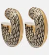 Jacquemus The Mojave Snake-effect Hoop Earrings