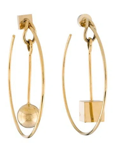 Pre-owned Jacquemus The Nodo Hoop Earrings In Multi