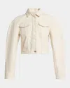 Jacquemus The Oval Denim Coat In Gray