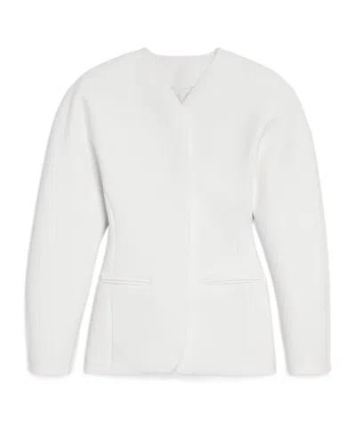 Jacquemus The Oval Fitted Jacket In White