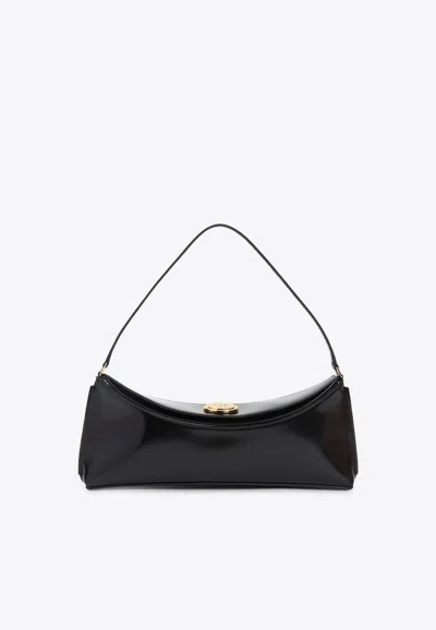 Jacquemus The Ovalo Clutch Bag In Black