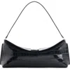 Jacquemus Le Calisson Crocodile-effect Leather Shoulder Bag In Black