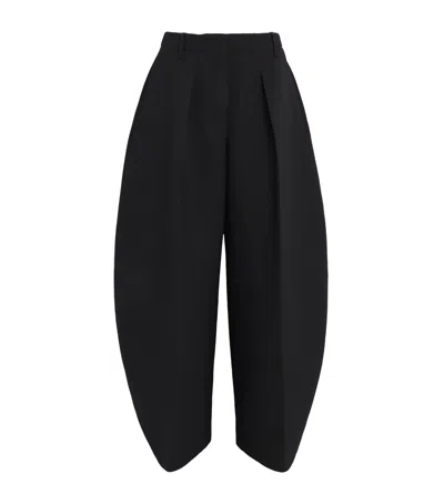 JACQUEMUS THE OVALO HIGH-RISE OVERSIZED TROUSERS