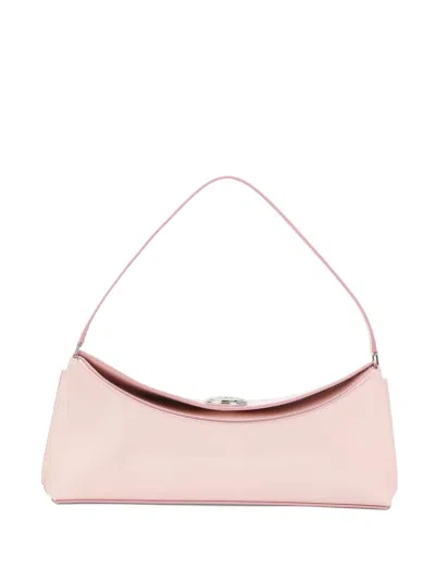 Jacquemus Le Calisso Pink Shoulder Bag With Engraved Snap Button In Leather