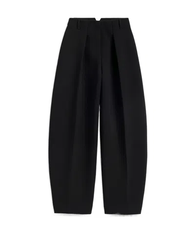 Jacquemus Ovalo Casual Pants In Black