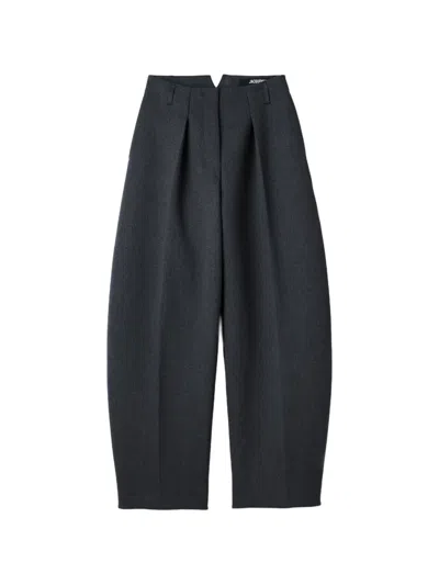 Jacquemus The Ovalo Pants In Blue