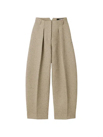Jacquemus The Ovalo Pants In Nude