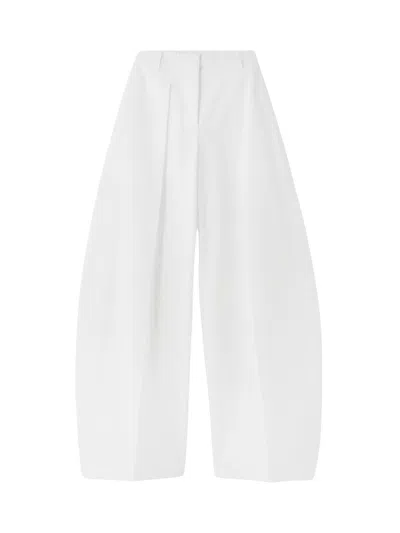 Jacquemus Le Pantalon Ovalo Large In White