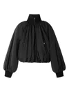 Jacquemus The Pallone Gathered Shell Bomber Jacket In Black
